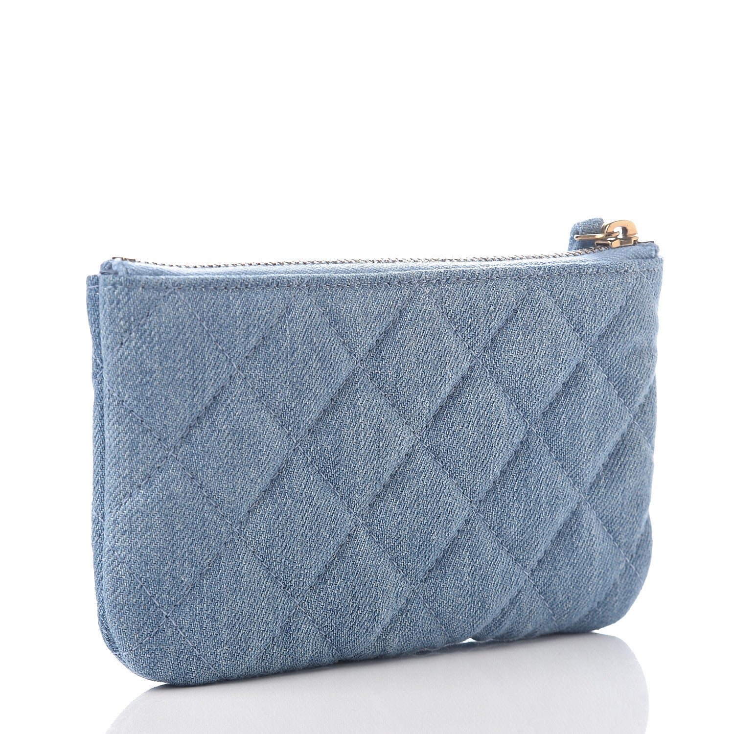 Chanel Denim Quilted Small Reissue Cosmetic Case Blue 2 of 6