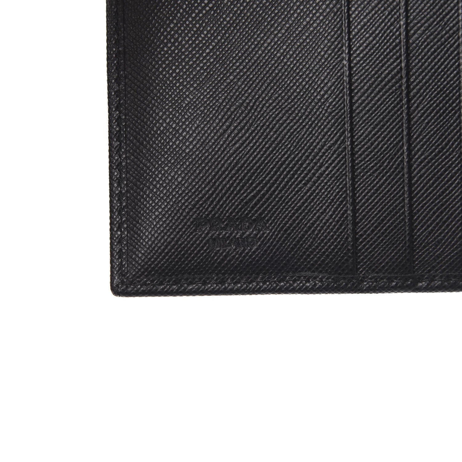 Prada Saffiano Bi-Fold Wallet Black 6 of 8