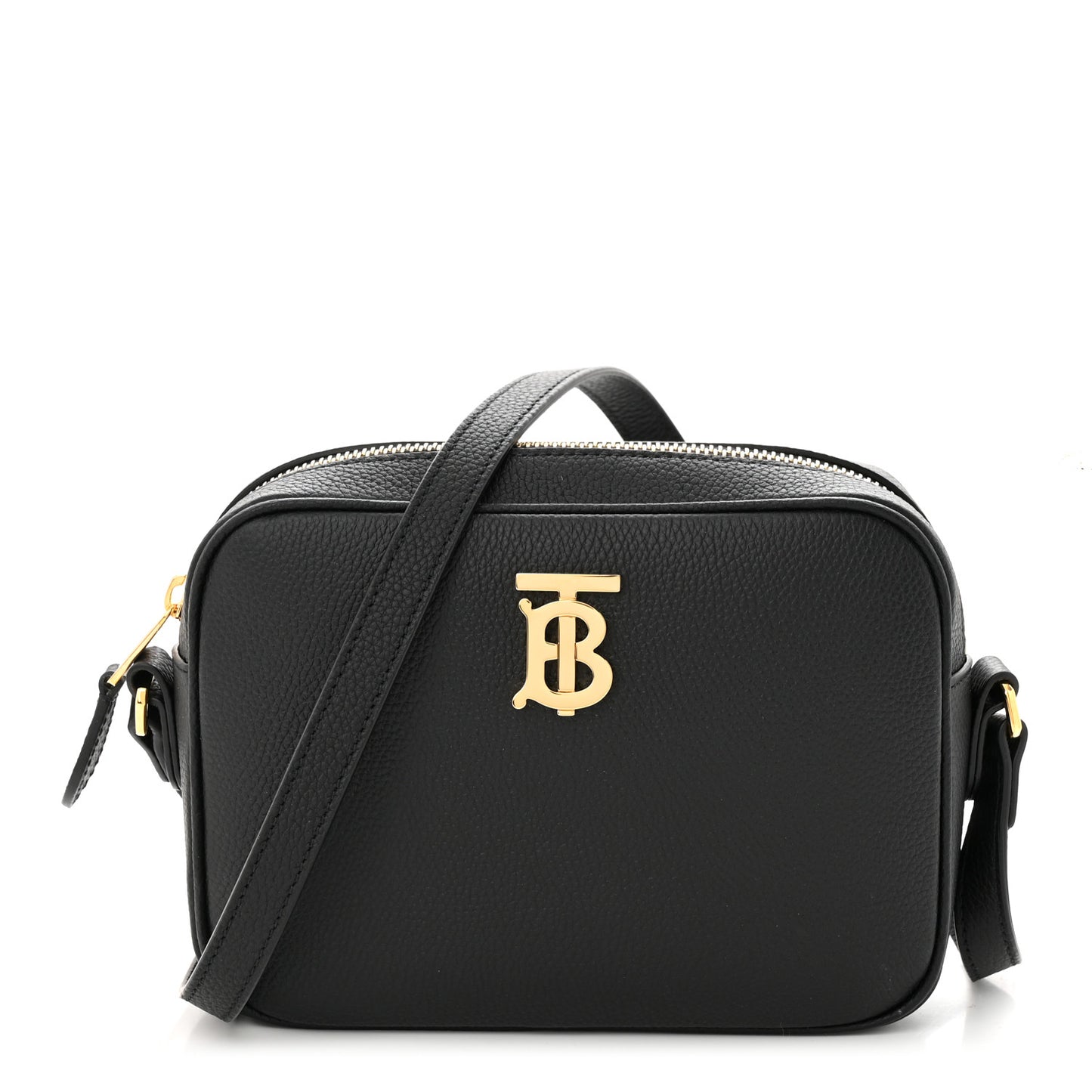 Grained Calfskin TB Small Camera Bag Black