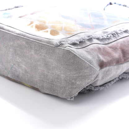 Chanel Canvas Large Graffiti Tote Grey 8 of 12