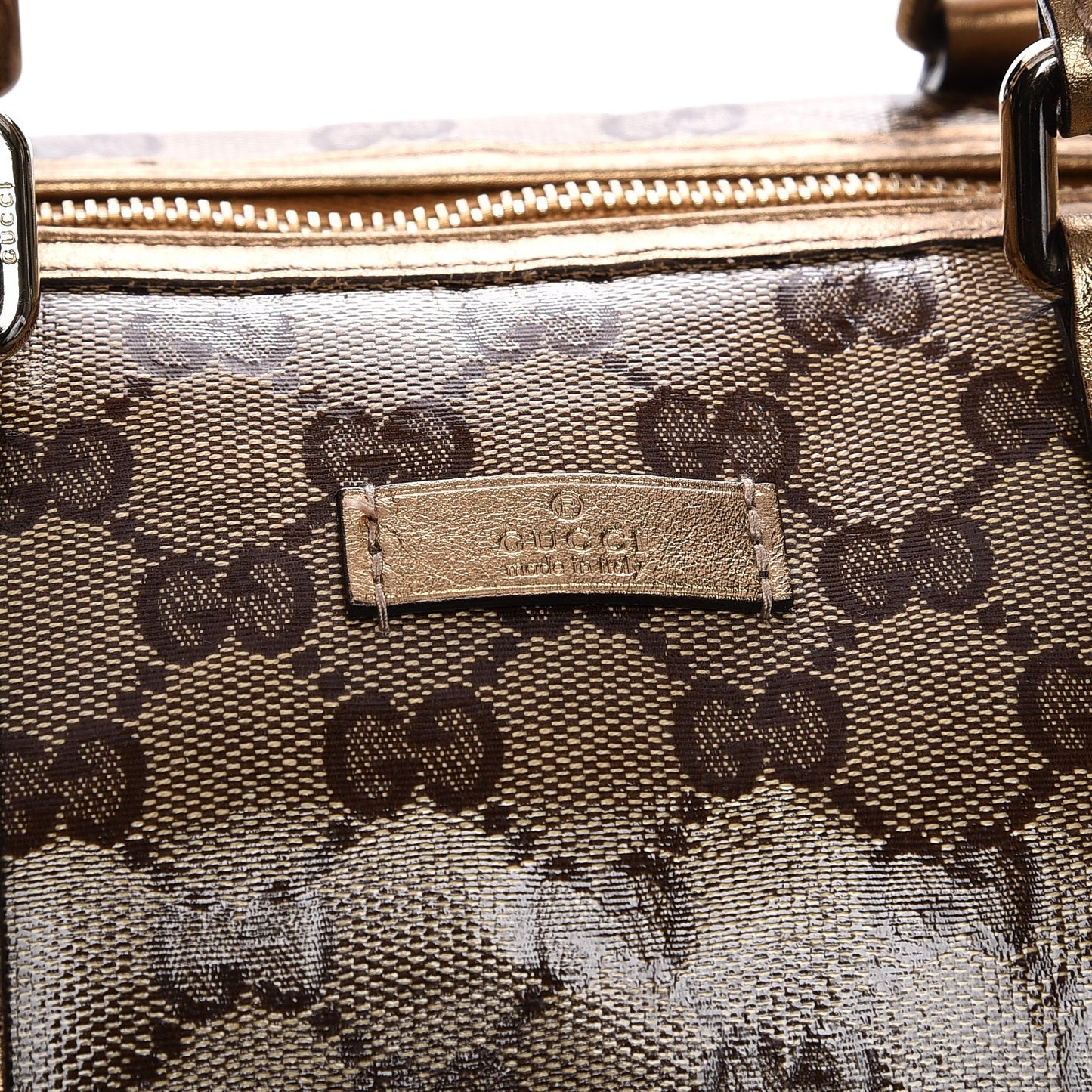 Crystal Monogram Medium Joy Boston Bronze