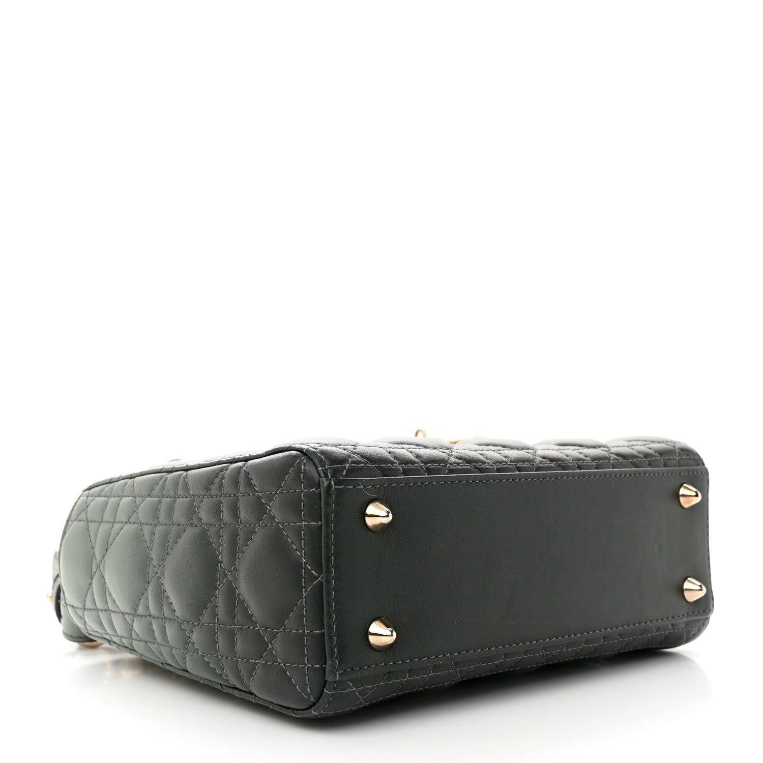 Christian Dior Lambskin Cannage Gradient Small My ABCDior Lady Dior Grey 4 of 12