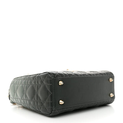 Christian Dior Lambskin Cannage Gradient Small My ABCDior Lady Dior Grey 4 of 12