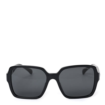 Chanel Acetate Square Sunglasses 5408-A Black 2 of 6