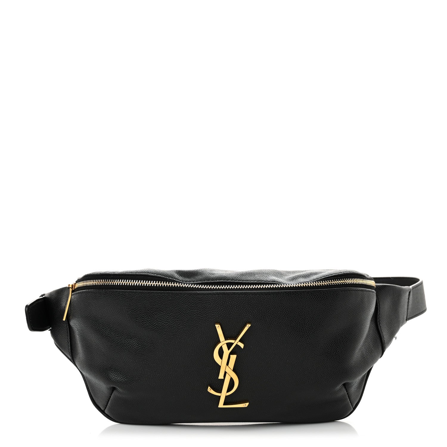 Saint Laurent Grain De Poudre Monogram Belt Bag Black 1 of 13