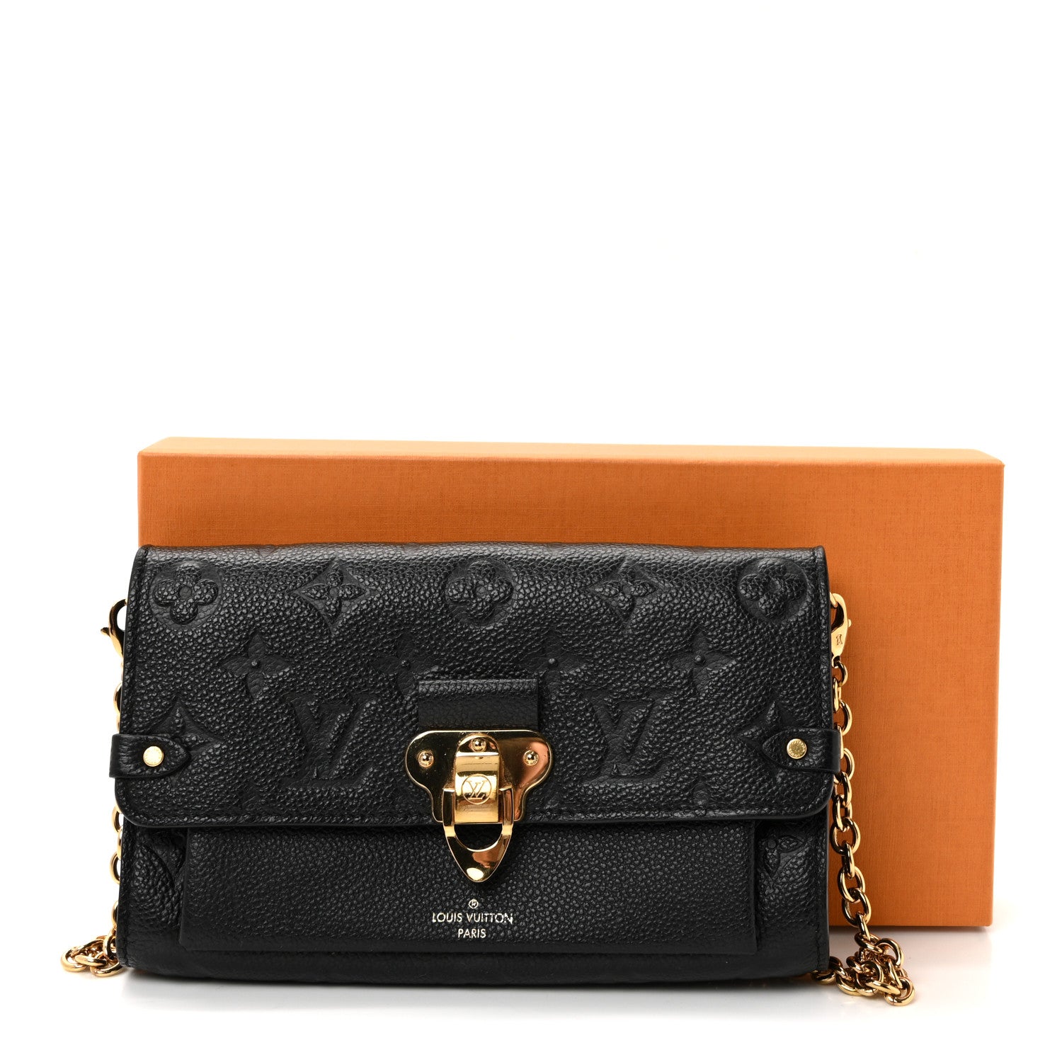 Louis Vuitton Empreinte Vavin Chain Wallet Black 10 of 10