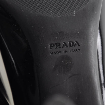 Prada Vernice Bow Pumps 38 Bordeaux 6 of 9