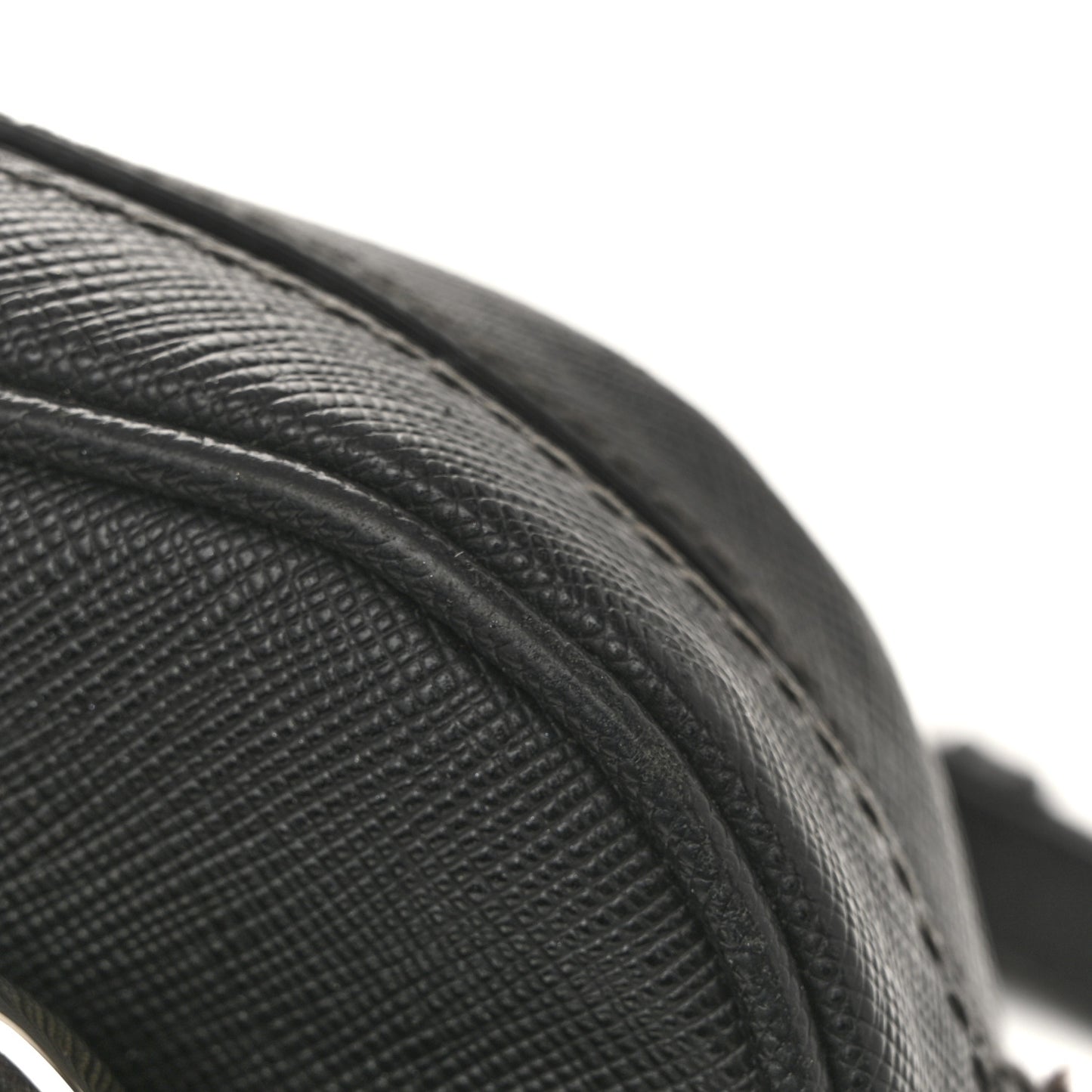 Saffiano Buckle Camera Bag Black