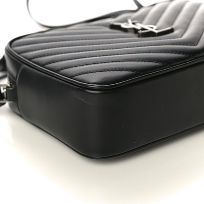 Saint Laurent Calfskin Matelasse Monogram Lou Camera Bag Black 9 of 10