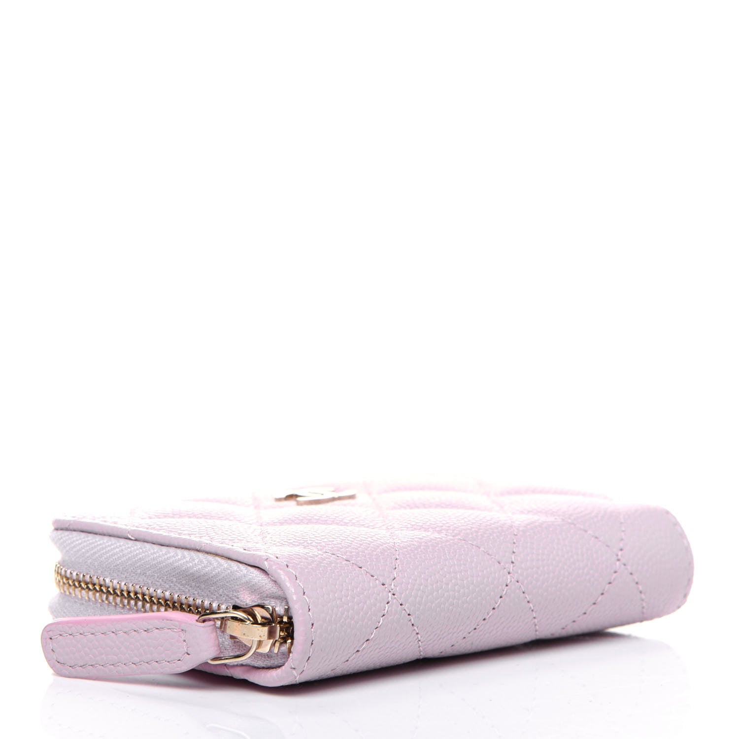 Chanel Caviar Quilted Zip Coin Purse Light Pink 4 of 10