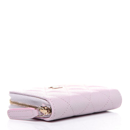 Chanel Caviar Quilted Zip Coin Purse Light Pink 4 of 10