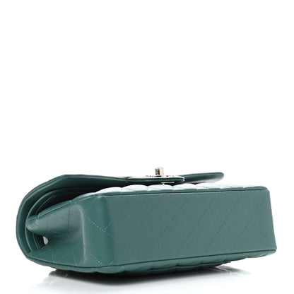 Chanel Lambskin Quilted Small Double Flap Green 4 of 9