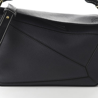 Loewe Calfskin Small Puzzle Bag Midnight Blue Black 16 of 19