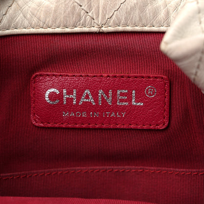 Chanel Aged Calfskin Quilted Small Gabrielle Backpack Black White 6 of 14
