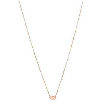 Tiffany 18K Rose Gold 6.5mm Elsa Peretti Bean Pendant Necklace 1 of 5