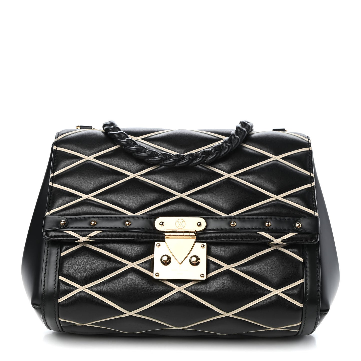 Lambskin Malletage Pochette Flap Black