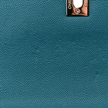 Chanel Caviar Quilted Medium Business Affinity Flap Blue 10 of 11