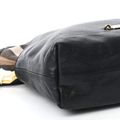 Burberry Calfskin House Check Little Crush Black 5 of 9