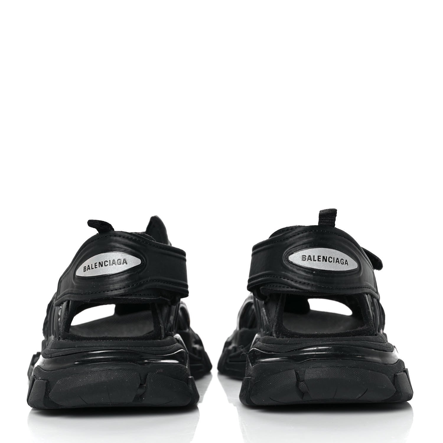 Balenciaga Neoprene Rubber Womens Track Sandals 37 Black 5 of 8