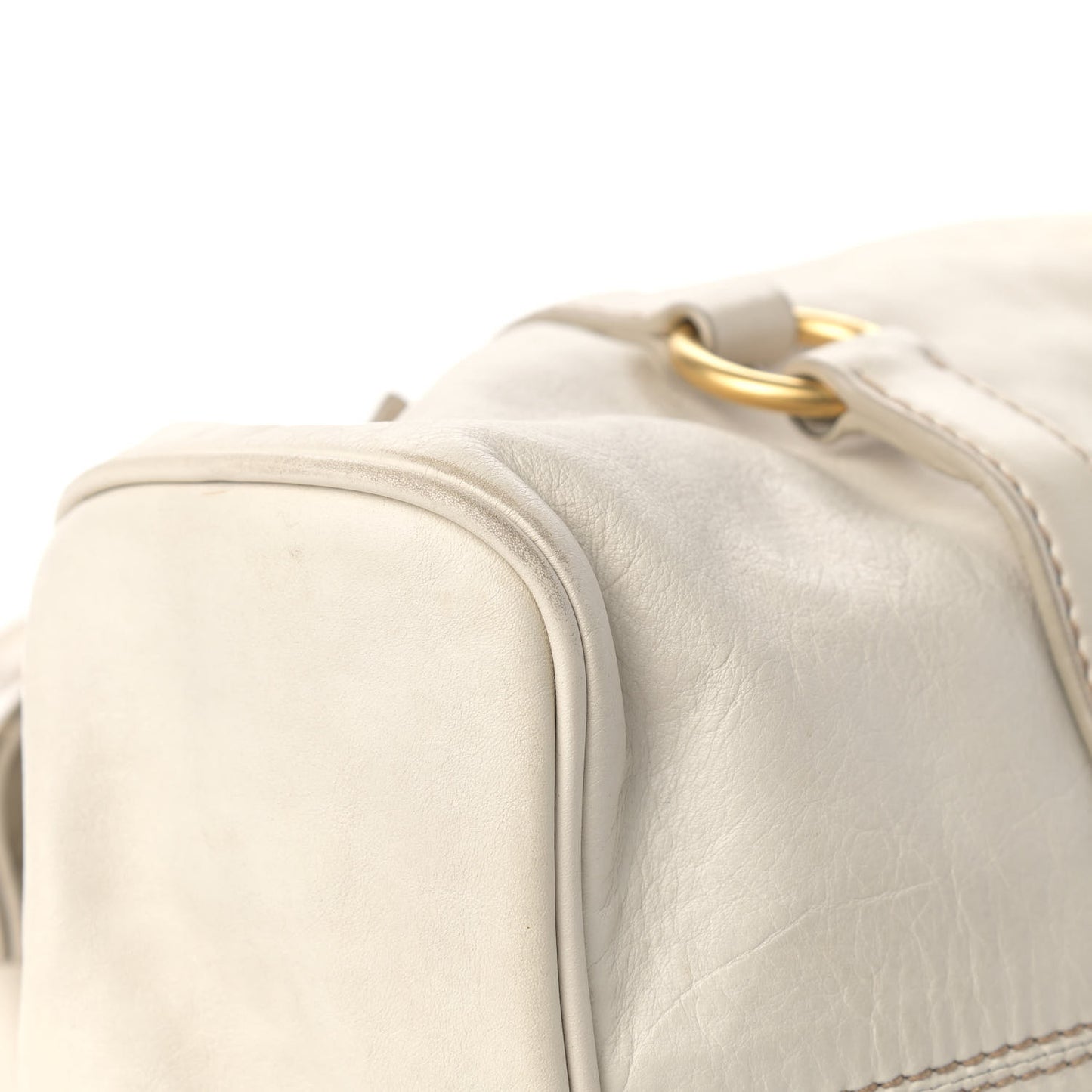 Vitello Lux Large Bow Bag Talco