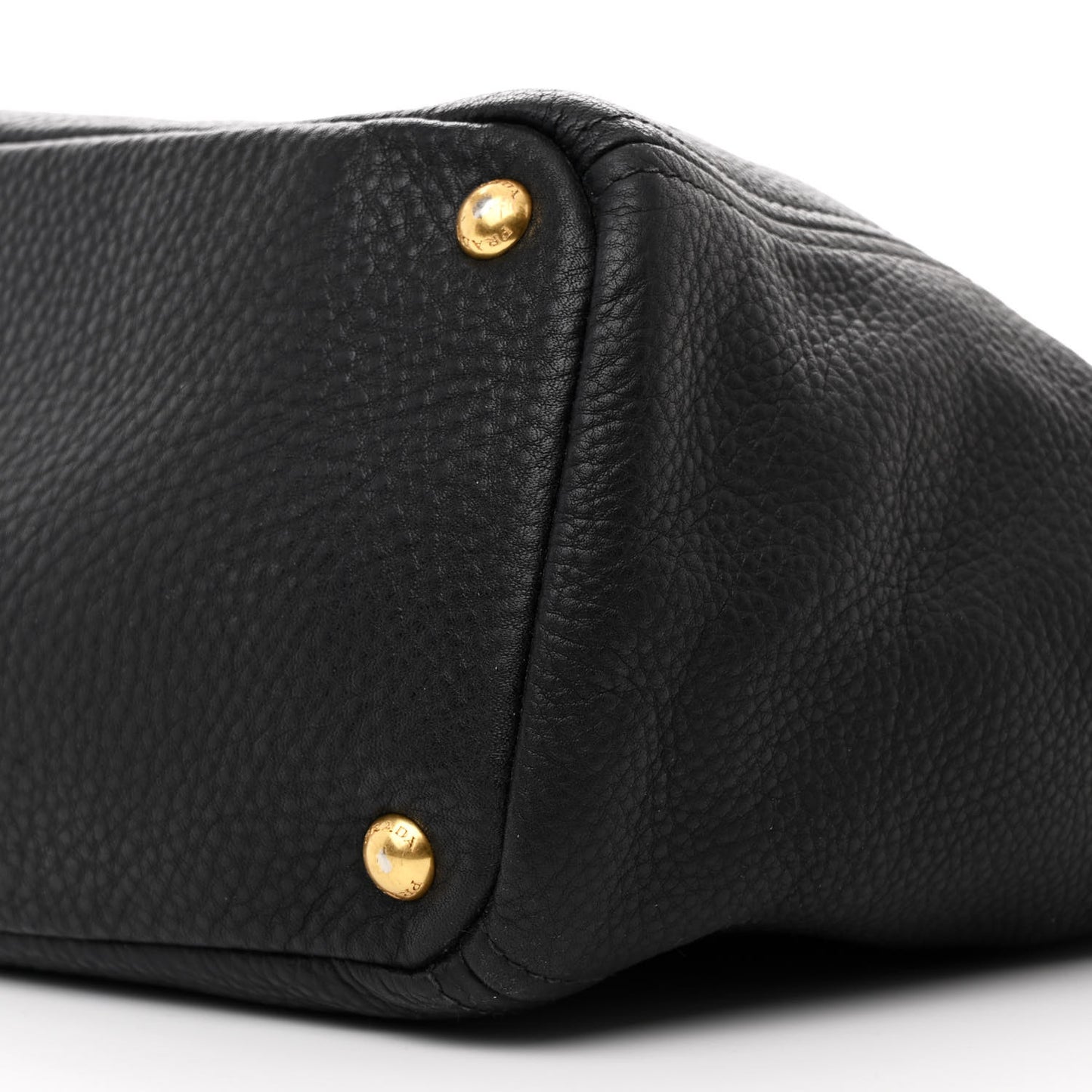 Vitello Daino Side Pocket Tote Black