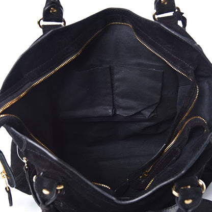 Balenciaga Baby Daim Suede Giant 12 Gold Hardware City Black 8 of 10
