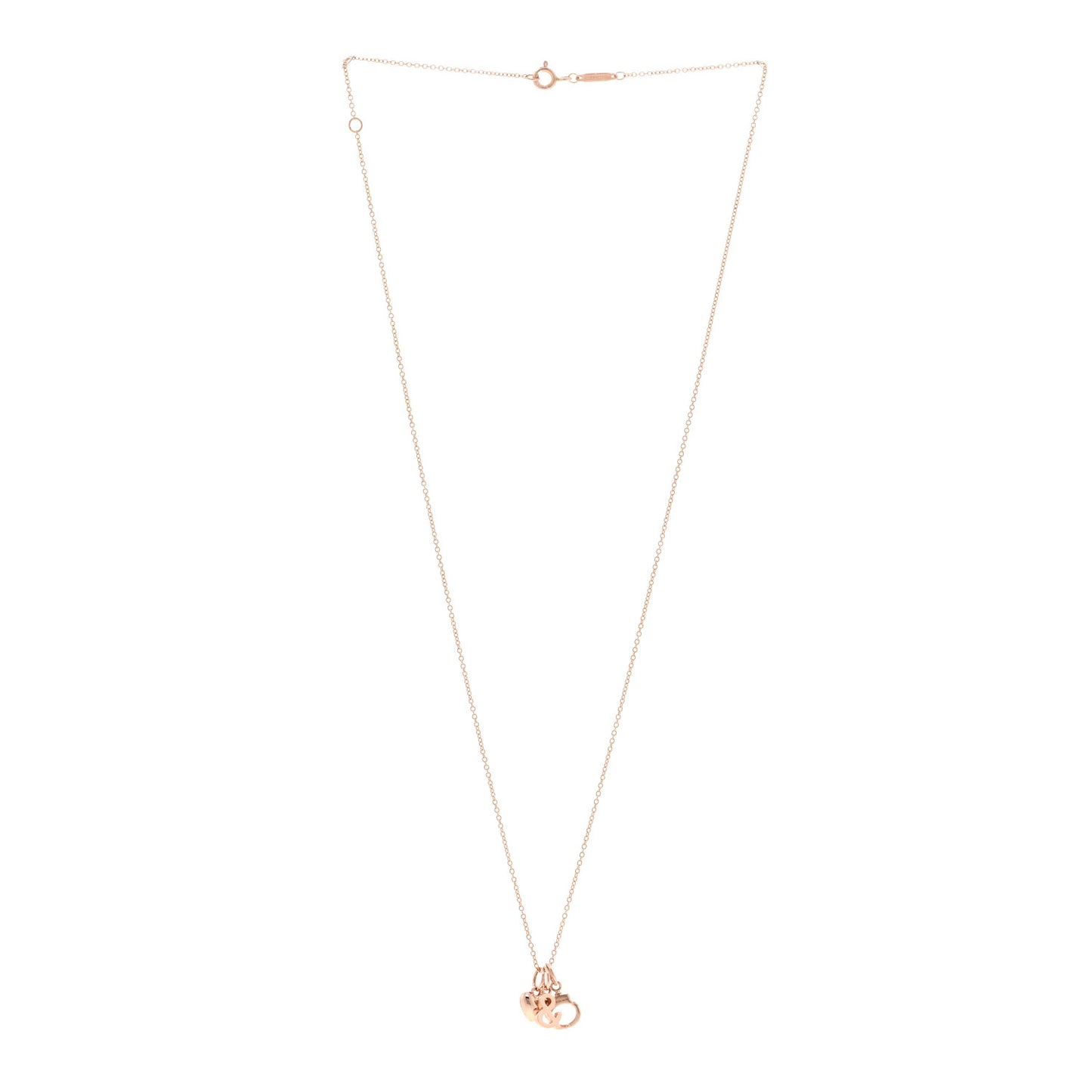 18K Rose Gold Naughty and Nice Pendant Necklace