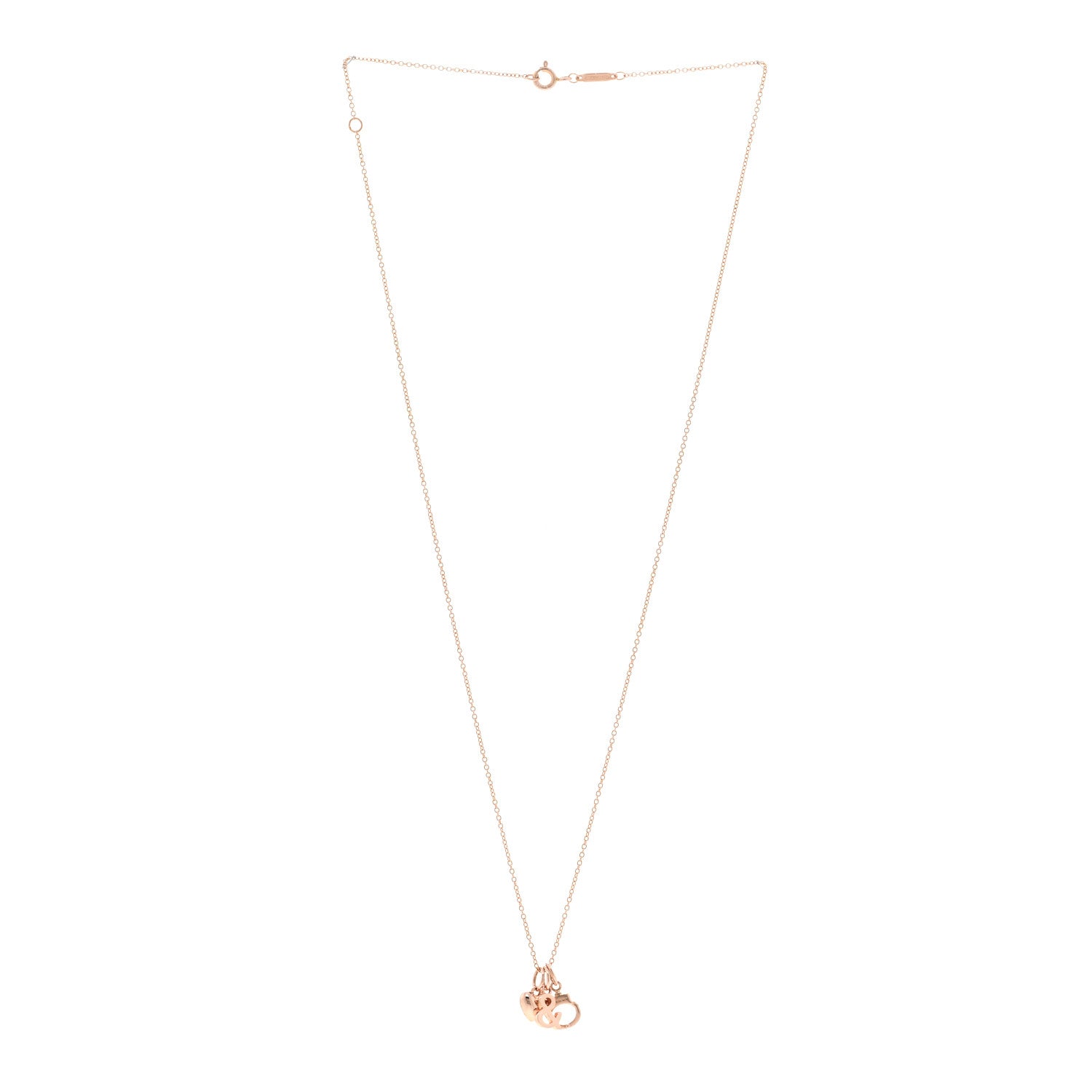Tiffany 18K Rose Gold Naughty and Nice Pendant Necklace 3 of 4