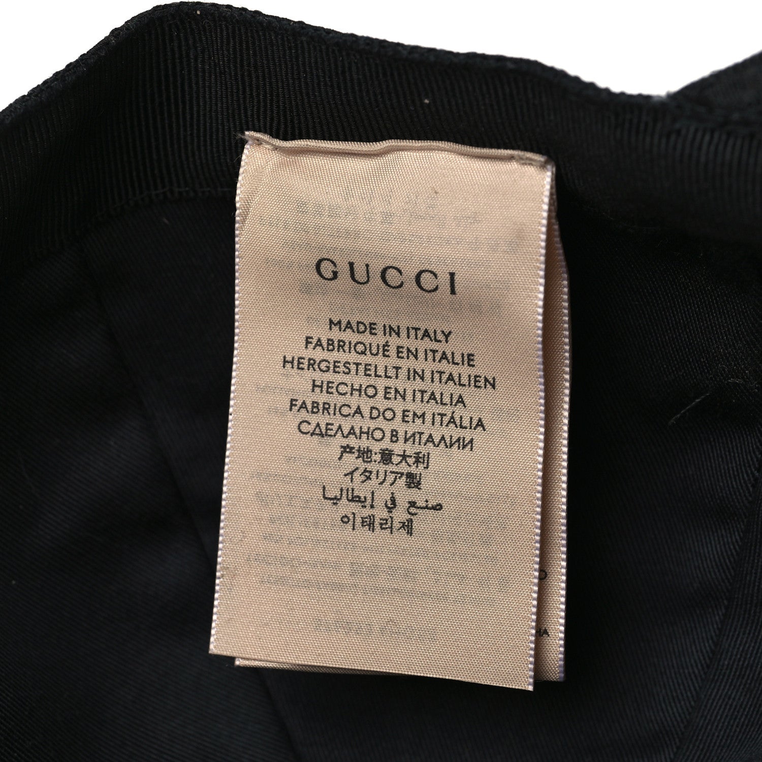 Gucci Monogram Textured Dollar Calfskin Zeno Baseball Hat XL Black 8 of 8