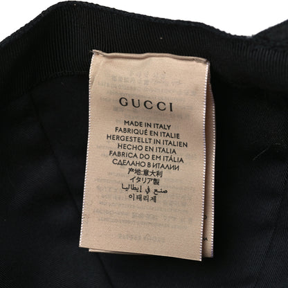Gucci Monogram Textured Dollar Calfskin Zeno Baseball Hat XL Black 8 of 8