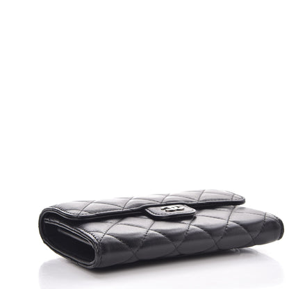 Chanel Lambskin Quilted Small Flap Wallet Black 4 of 9