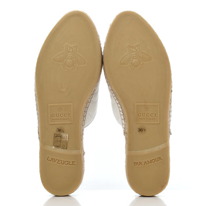 Gucci Nappa Matelasse GG Marmont Espadrille Slippers 36.5 Great White 5 of 12