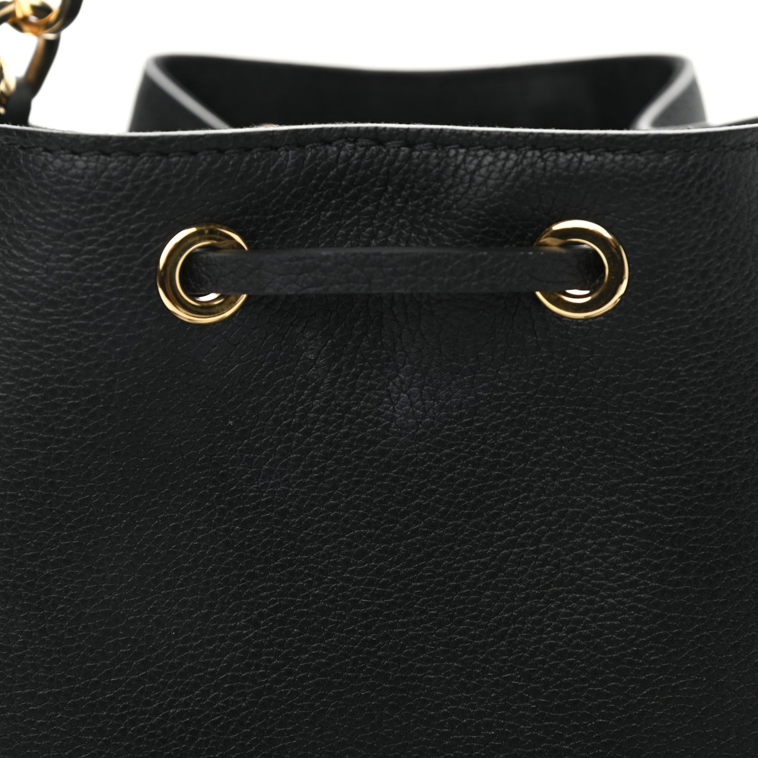 Louis Vuitton Calfskin Lockme Bucket MM Black 10 of 12