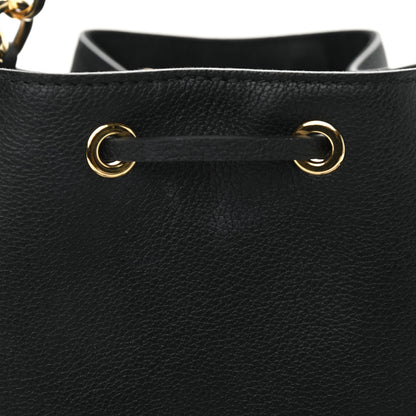 Louis Vuitton Calfskin Lockme Bucket MM Black 10 of 12