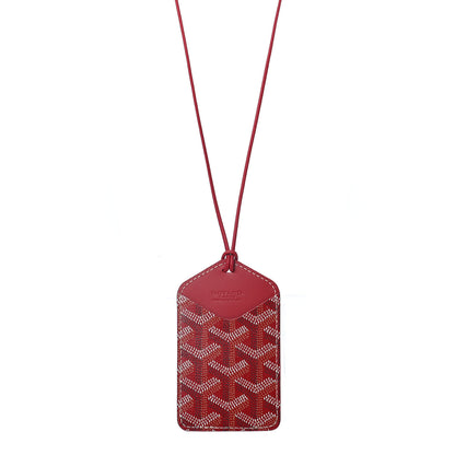 Goyard Goyardine Luggage Tag Red 1 of 4