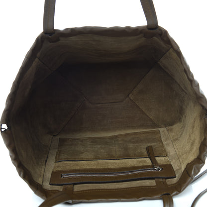 Celine Smooth Calfskin Small Coulisse Cabas Moss Green 7 of 10