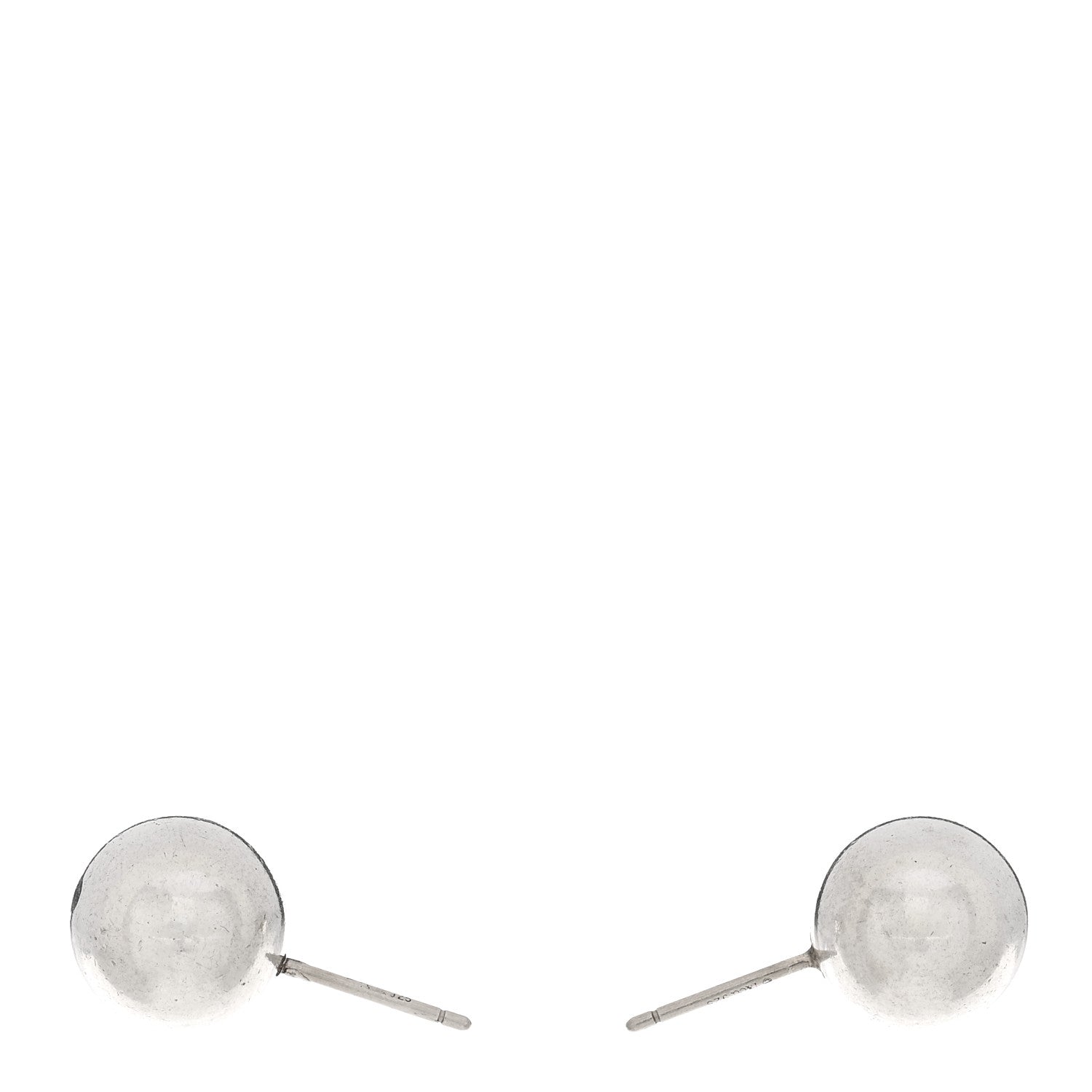 Tiffany Sterling Silver 10mm HardWear Ball Earrings 3 of 4