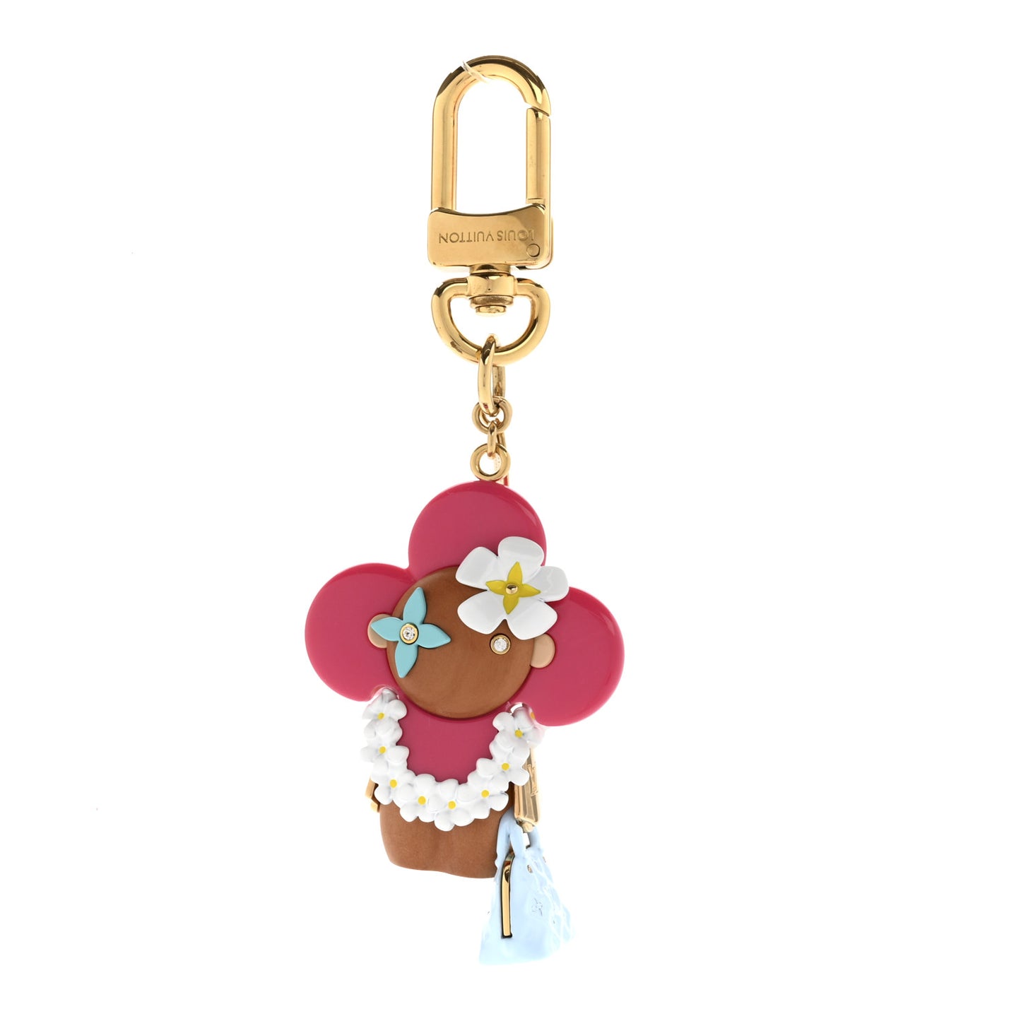 Resin Wood Vivienne Hawaii Bubblegram Alma BB Bag Charm Key Holder