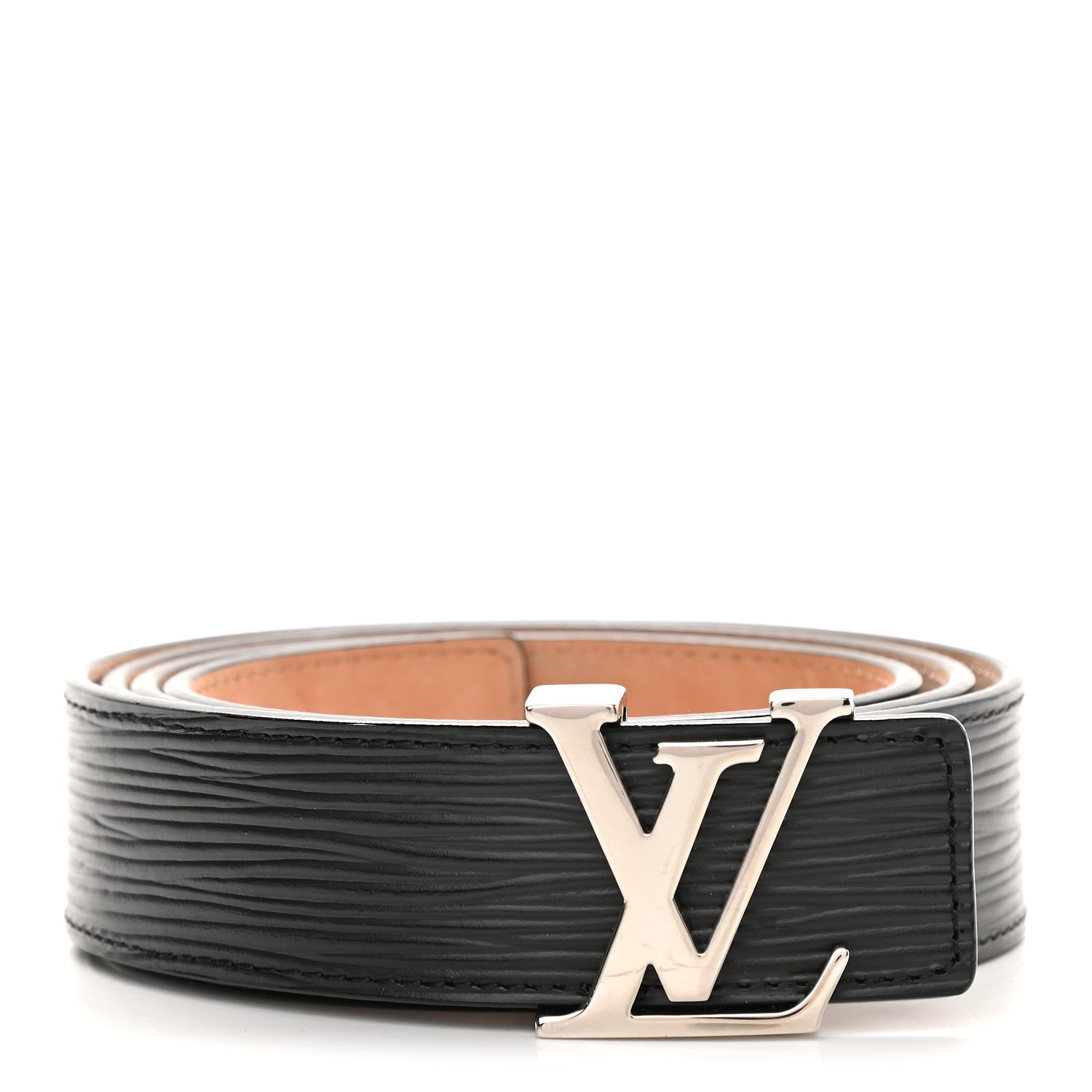 Louis Vuitton Epi LV Initiales Belt 95 38 Black 1 of 7