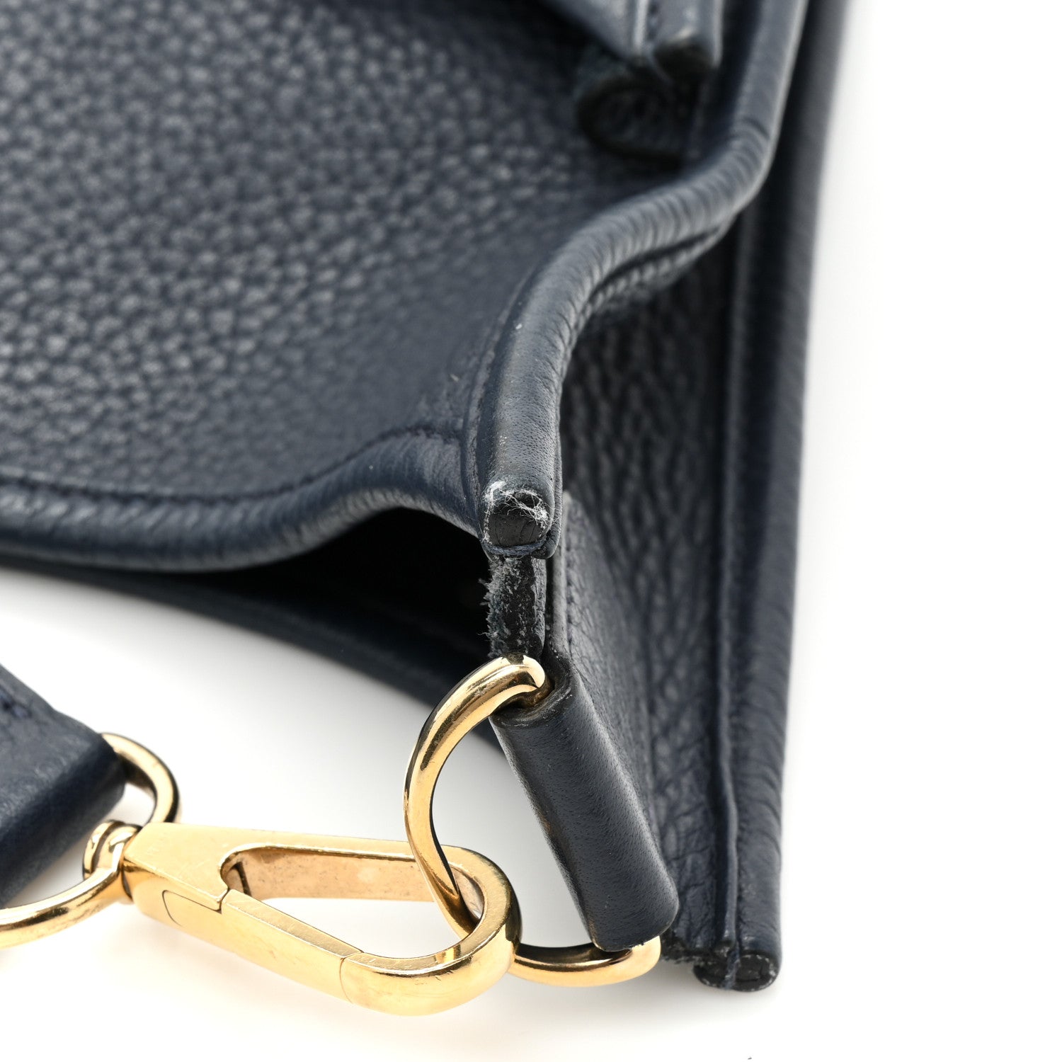 Hermes Taurillon Clemence Evelyne III GM Bleu Nuit 18 of 19