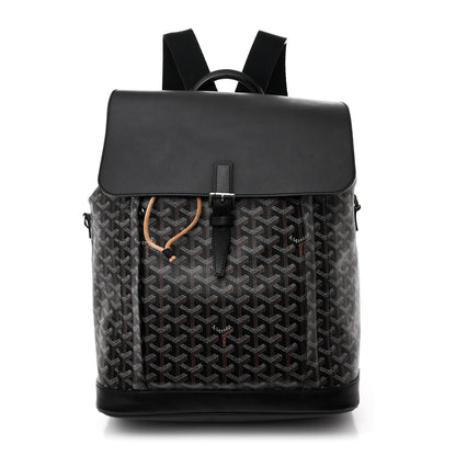 Goyard Goyardine Calfskin Alpin MM Backpack Black 1 of 11