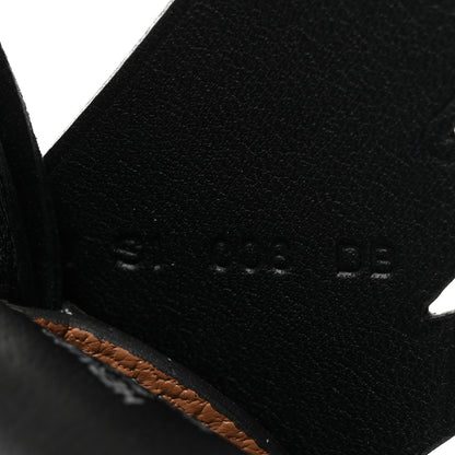 Hermes Epsom Swift Alligator Lizard Birdy Bag Charm Bleu Marine Chai Chocolate Black 4 of 5