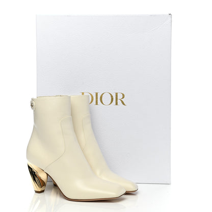 Christian Dior Soft Calfskin Rhodes 80mm Ankle Boots 35 Off White 9 of 9