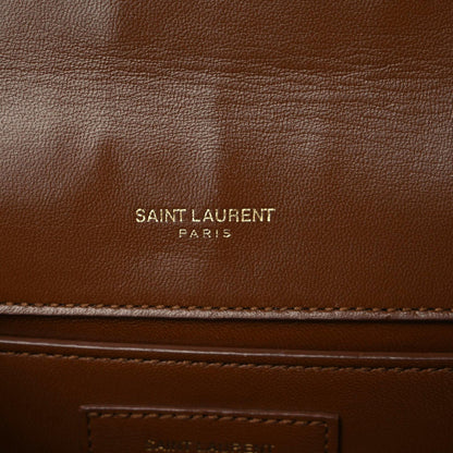 Saint Laurent Suede Studded Medium Classic Monogram Kate Tassel Satchel Light Ochre 13 of 17