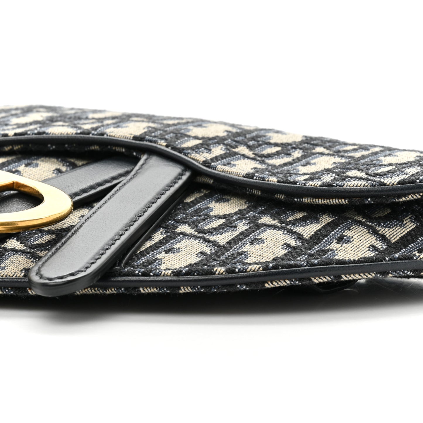 Oblique Saddle Belt Pouch Blue