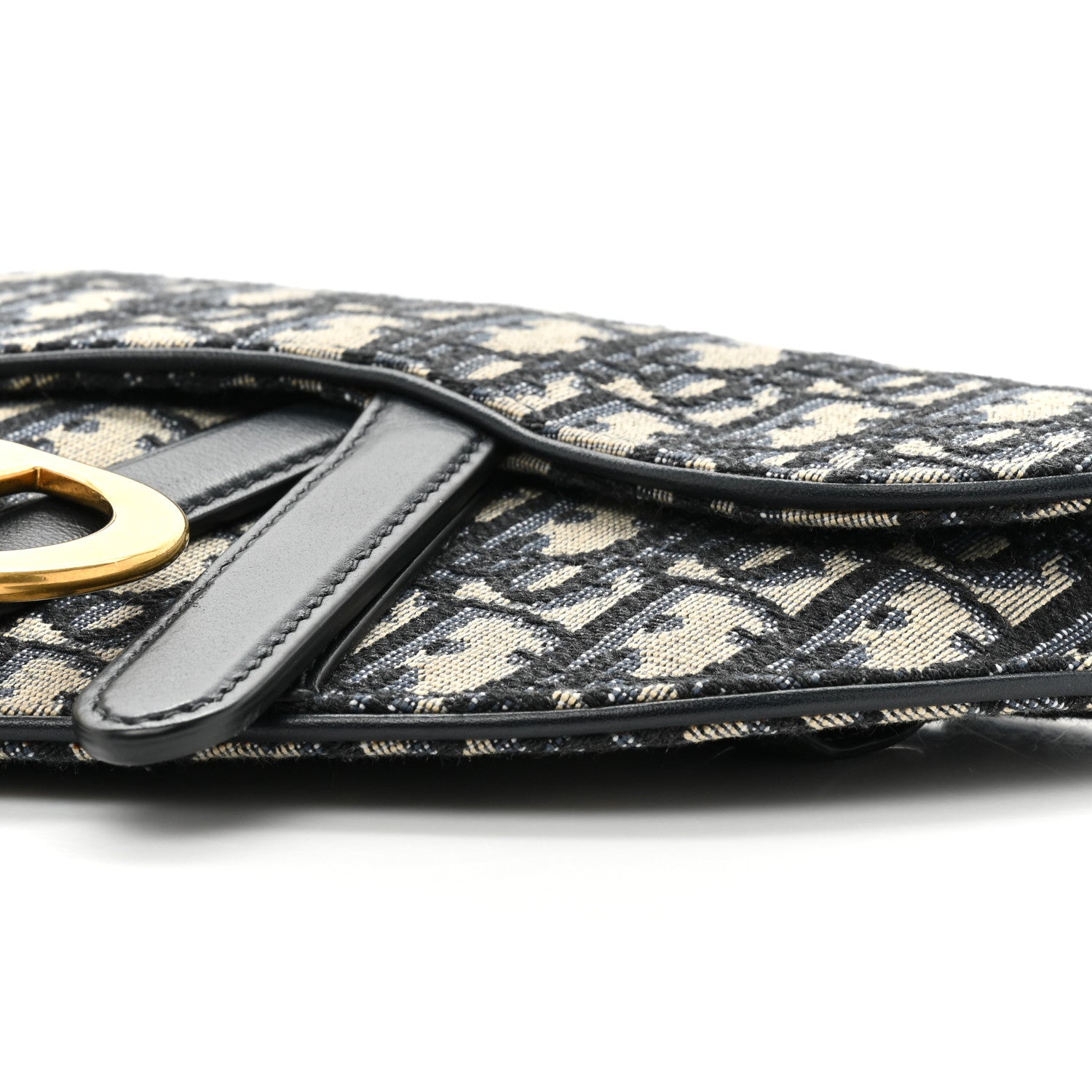 Christian Dior Oblique Saddle Belt Pouch Blue 7 of 8