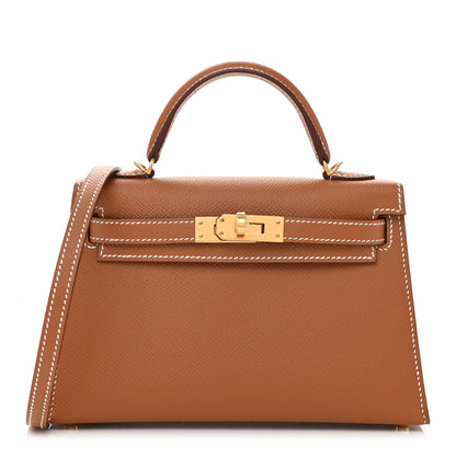 Hermes Epsom Mini Kelly Sellier 20 Gold 1 of 11