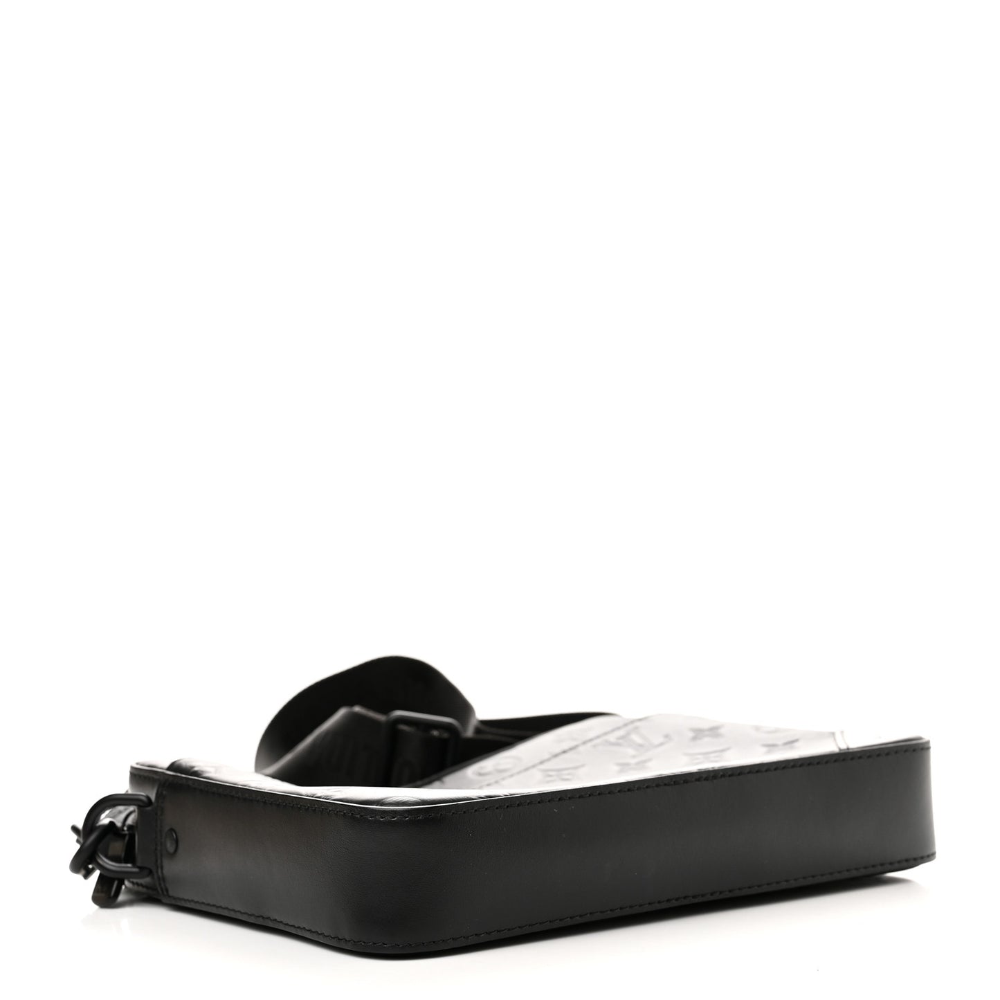 Calfskin Monogram Shadow Duo Messenger Black