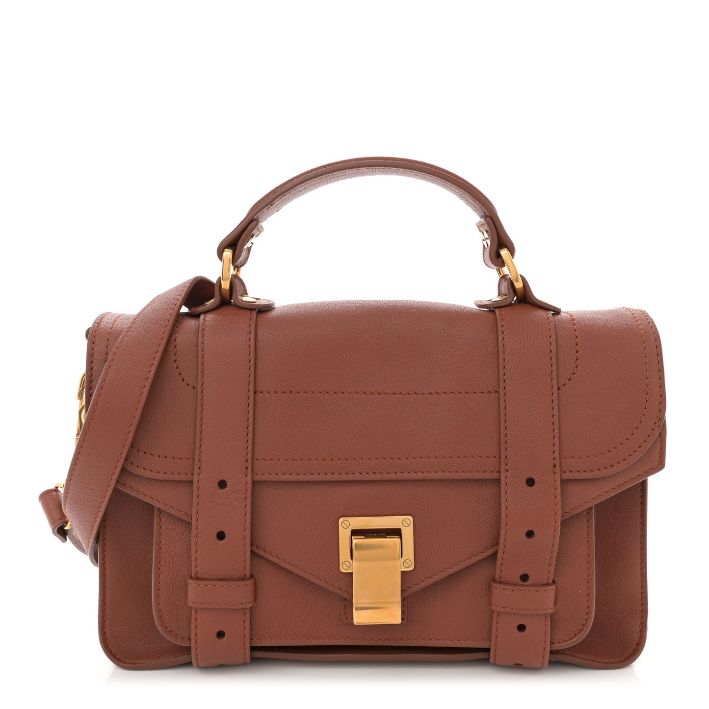 Lambskin Tiny PS1 Satchel Saddle