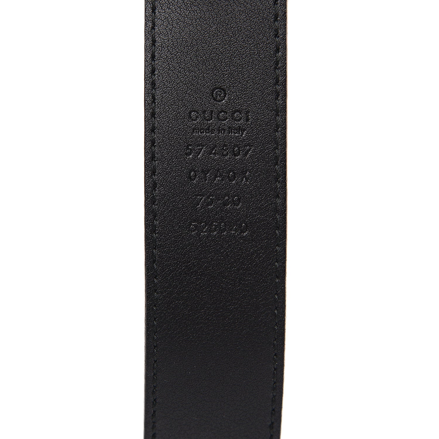 Gucci Plutone Calfskin Interlocking G 30mm Belt 75 30 Black 4 of 4